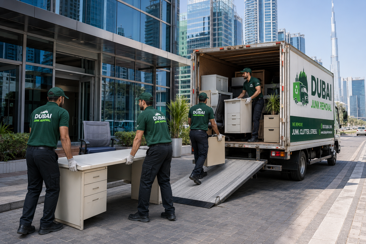 Step-by-step office clearance process in a Dubai commercial office