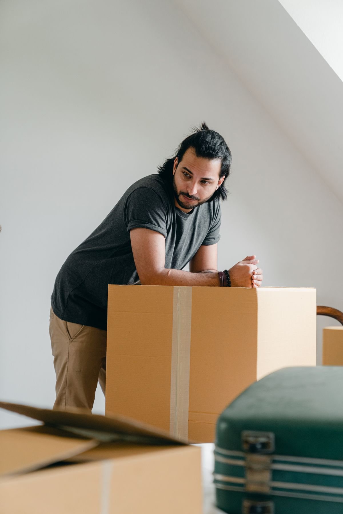 Household furniture and boxes prepared for a professional house clearance in Dubai