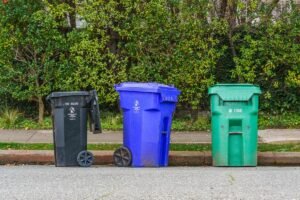 Same day waste collection Dubai bins for recycling and disposal