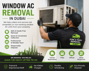 Window AC removal dubai